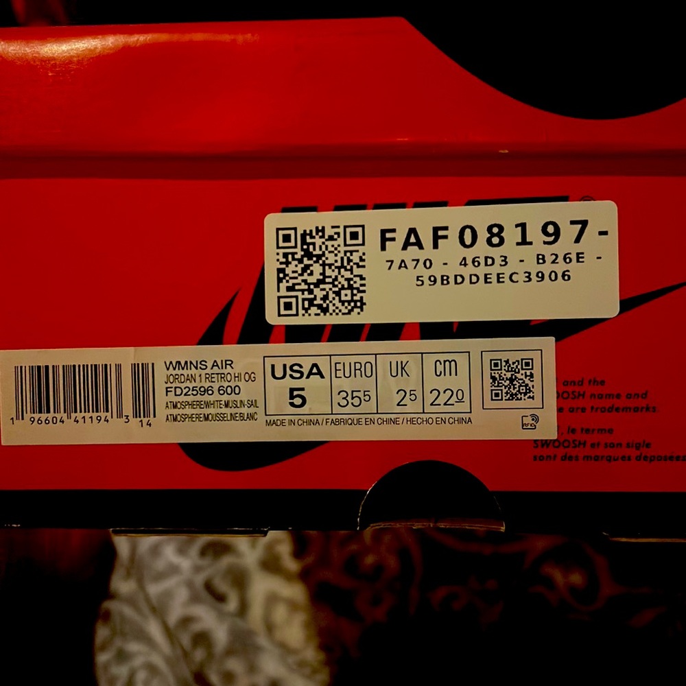 Jordan 1 Retro High OG Washed Pink BNIB